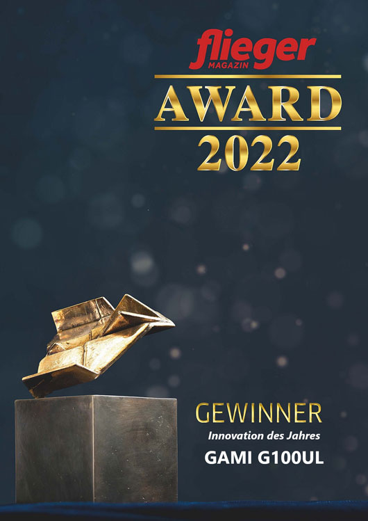 Aero Friedrichshafen 2022: GAMI’s G100UL high octane unleaded avgas wins the flieger magazine 2022 AWARD for the innovation of the year.